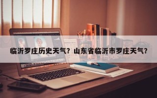 临沂罗庄历史天气？山东省临沂市罗庄天气？