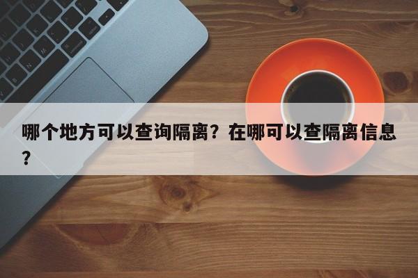 哪个地方可以查询隔离？在哪可以查隔离信息？
