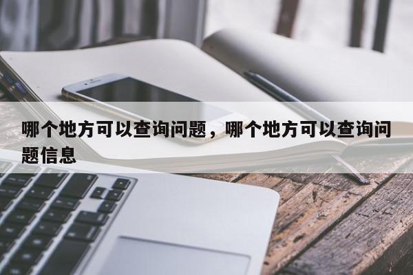 哪个地方可以查询问题，哪个地方可以查询问题信息