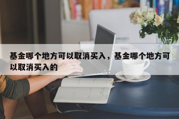基金哪个地方可以取消买入，基金哪个地方可以取消买入的